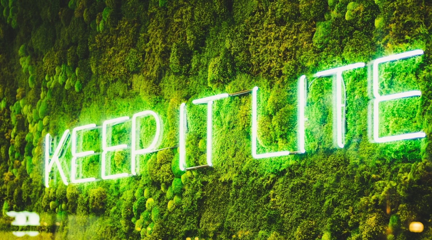 keep it lite neon sign