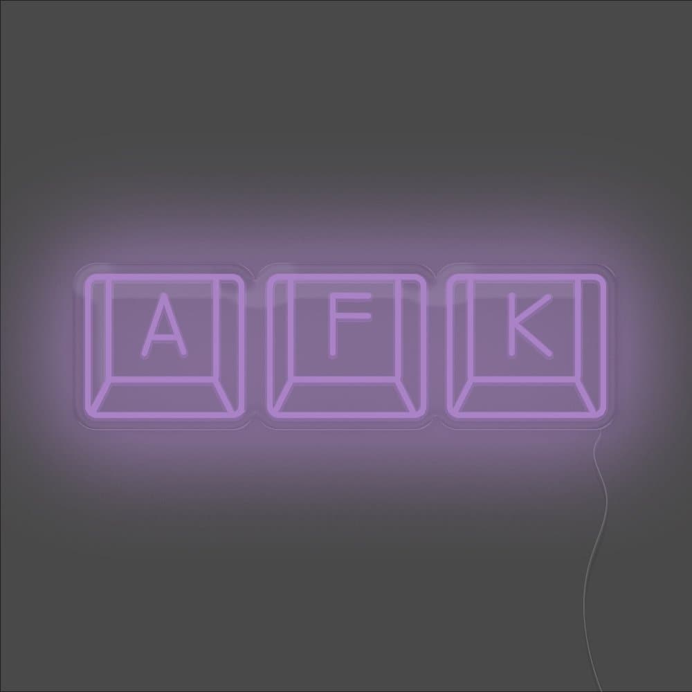 AFK Keyboard Neon Sign