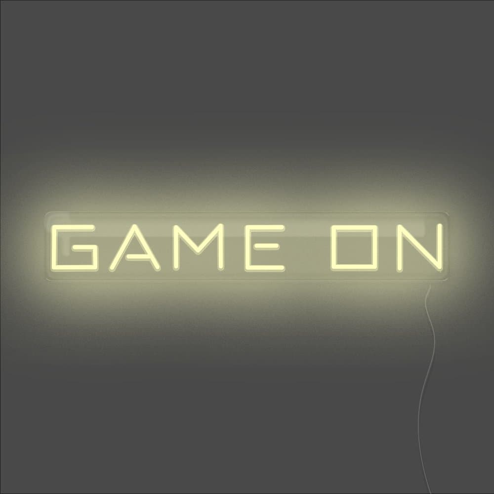 Game On Neon Sign