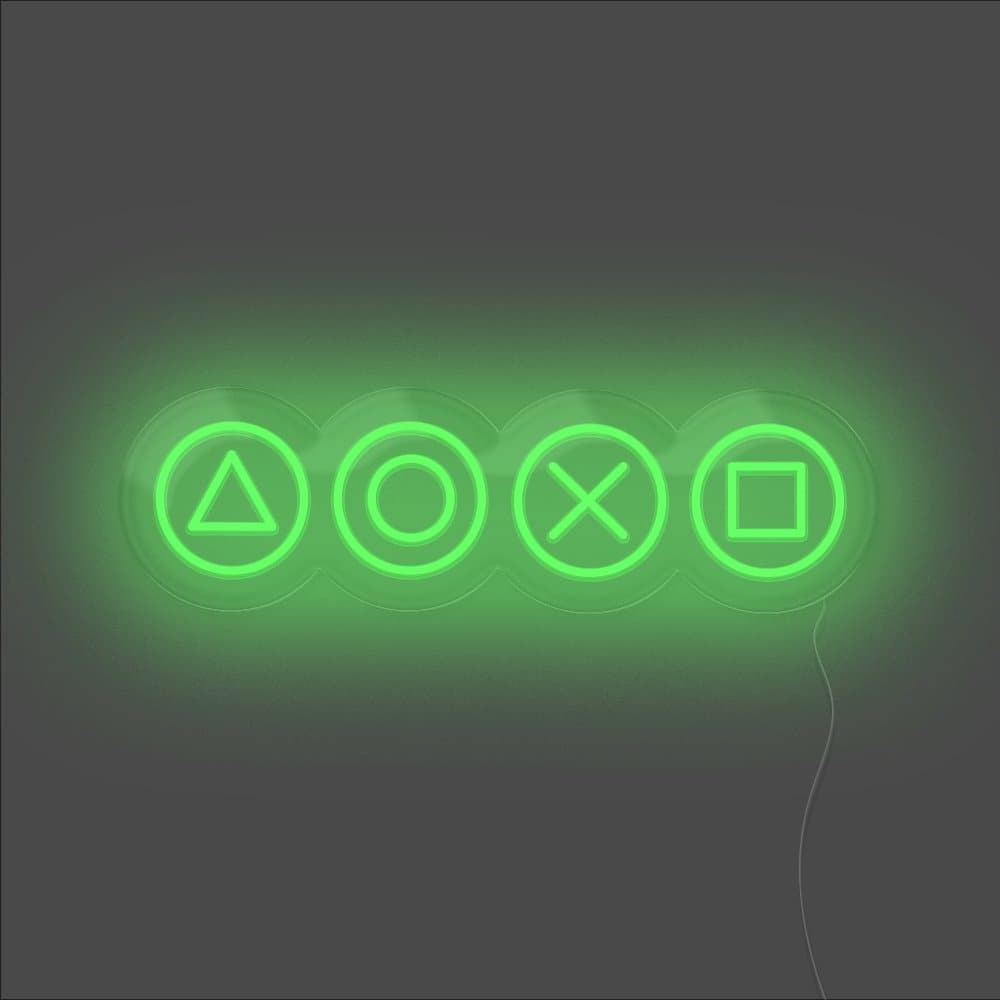 Gaming Shapes Neon Sign