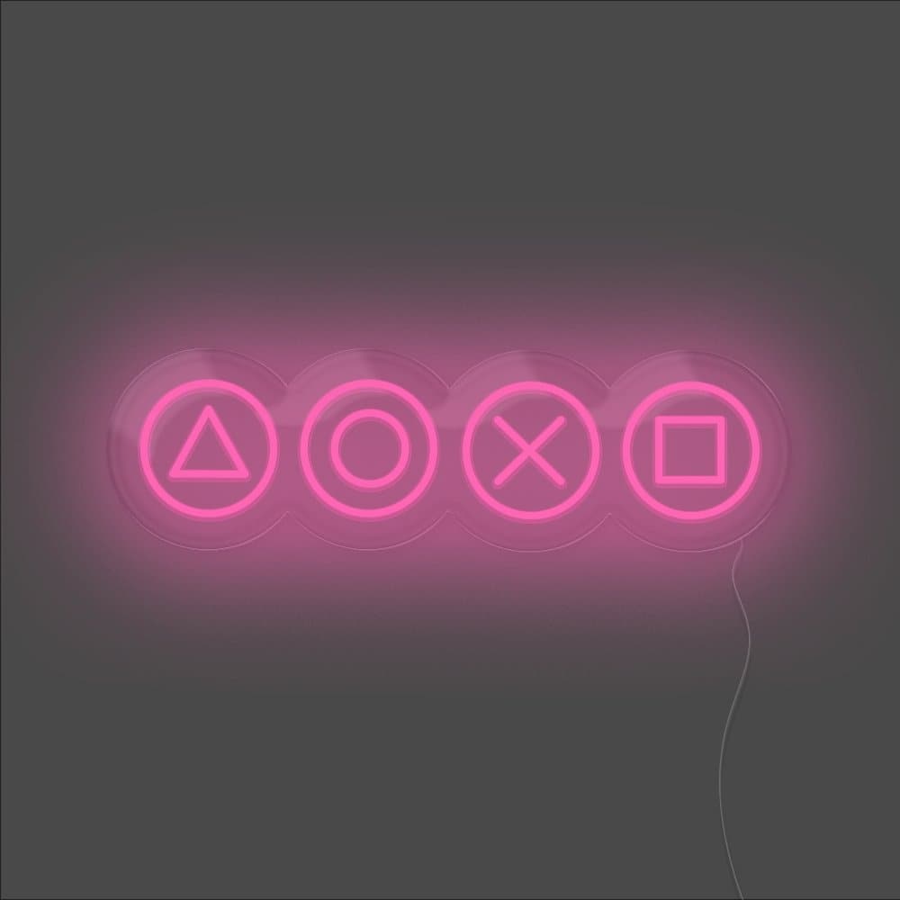 Gaming Shapes Neon Sign
