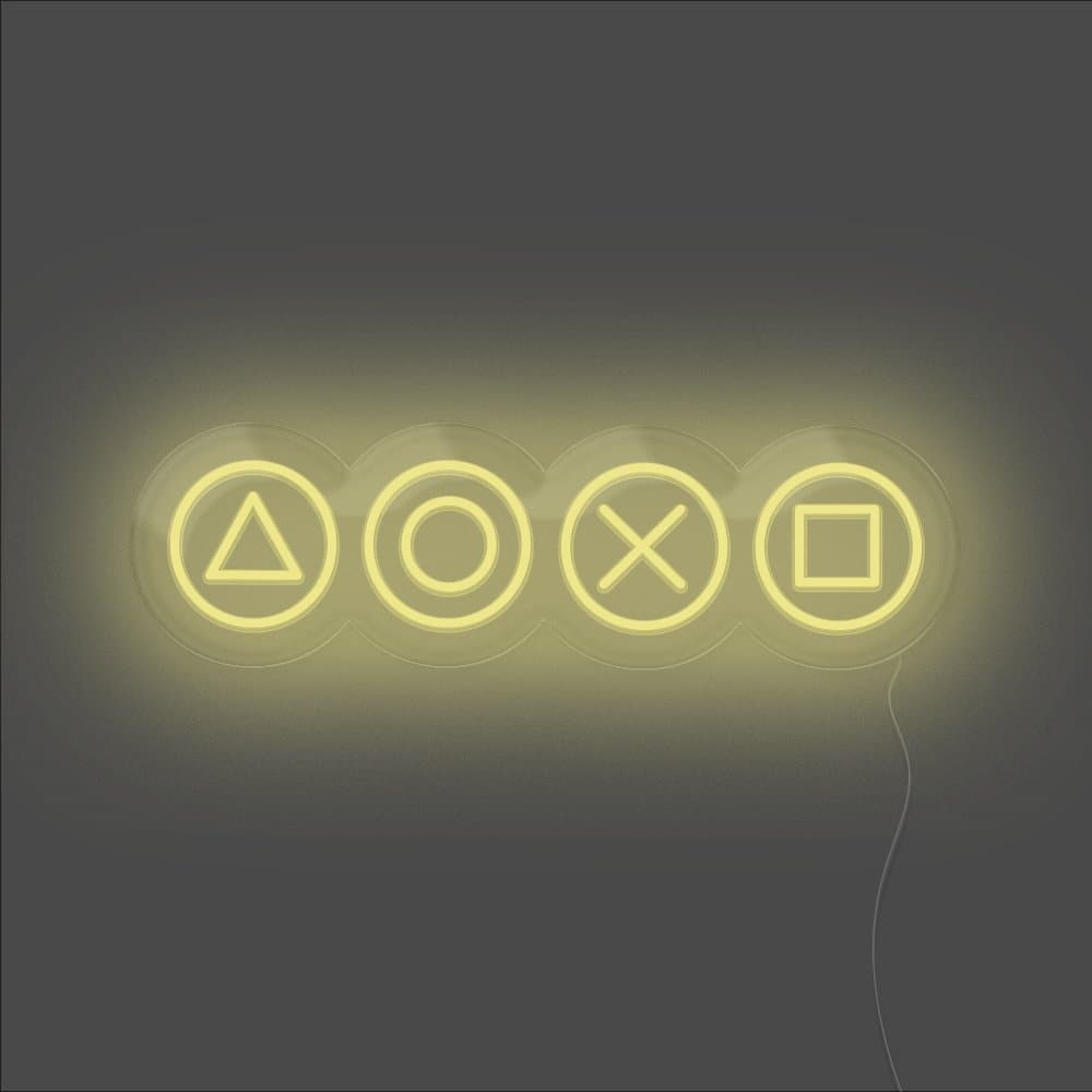 Gaming Shapes Neon Sign