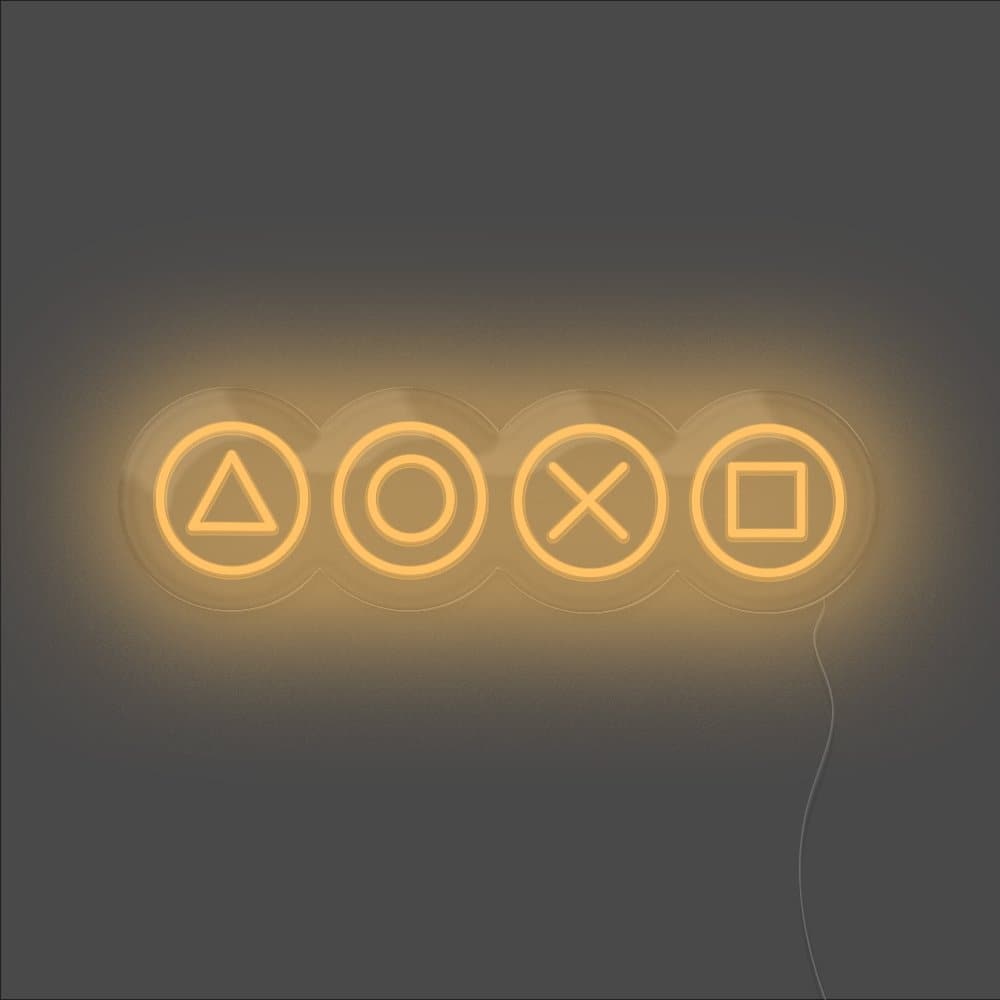 Gaming Shapes Neon Sign