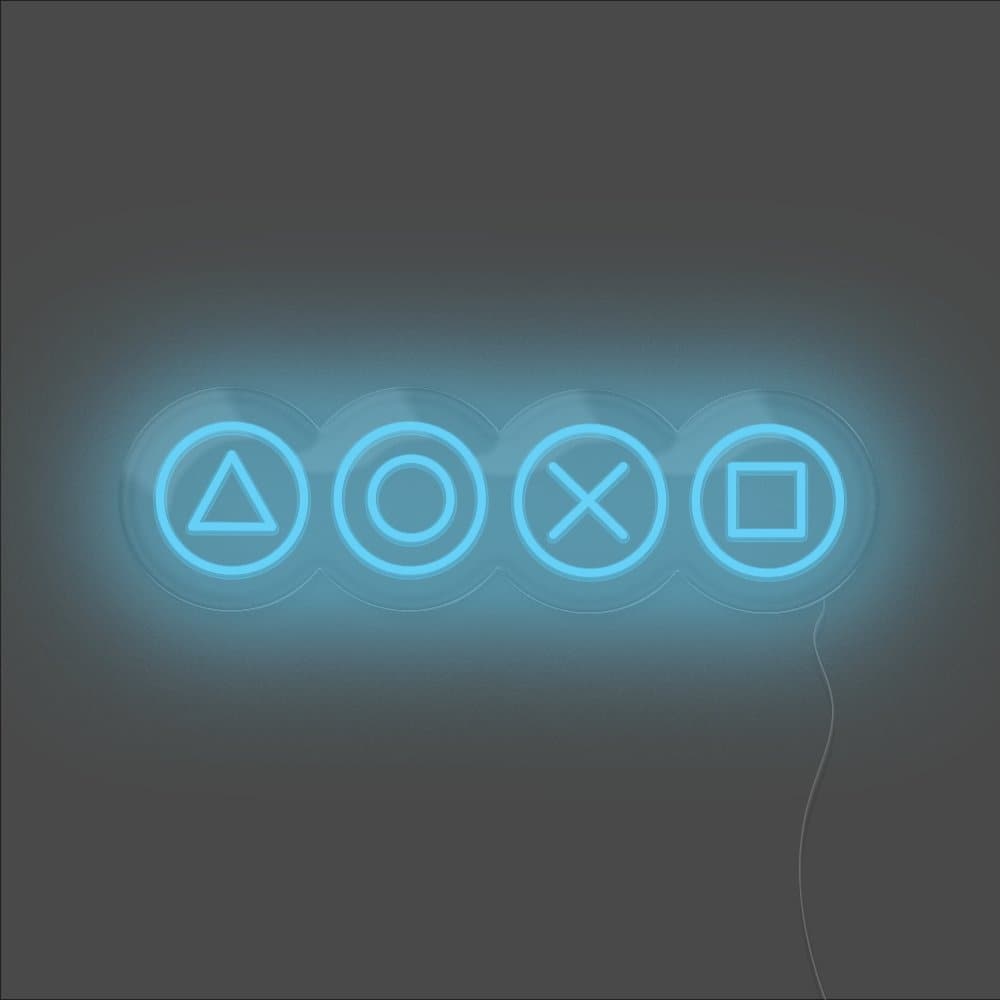 Gaming Shapes Neon Sign