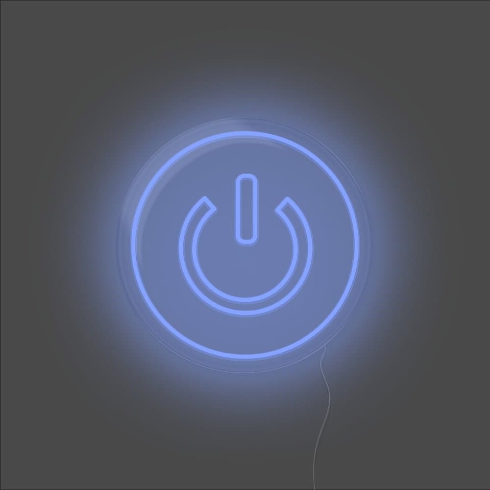 Power Button Neon Sign