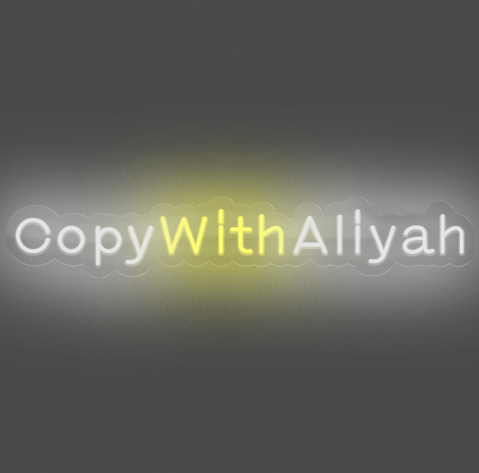 Custom Neon: Afnan (Copy With Aliyah)