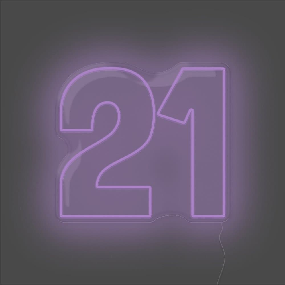 21 Neon Sign - Unrivaled Neon - Purple #color_purple