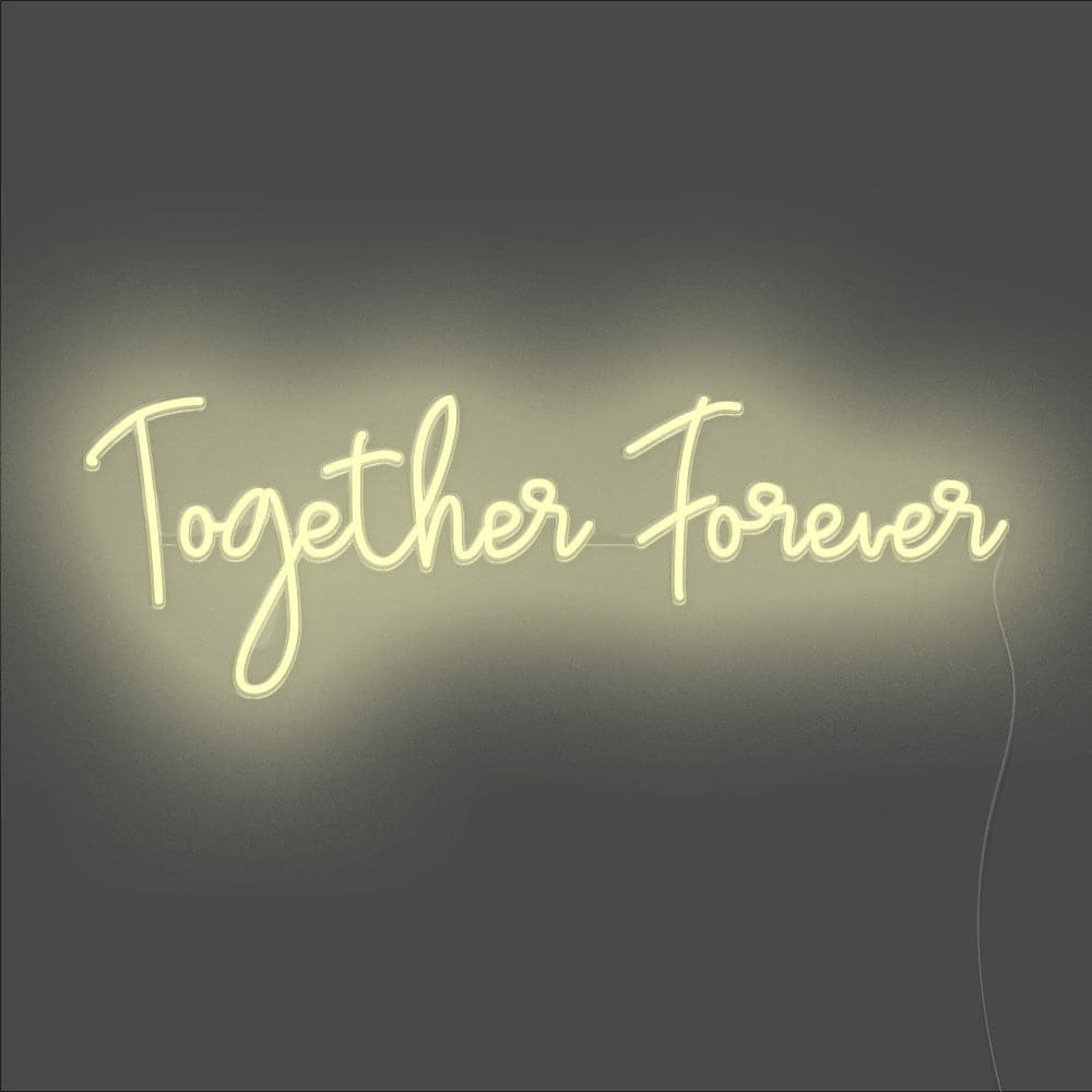 Together Forever Neon Sign - Unrivaled Neon - Warm White #color_warm white