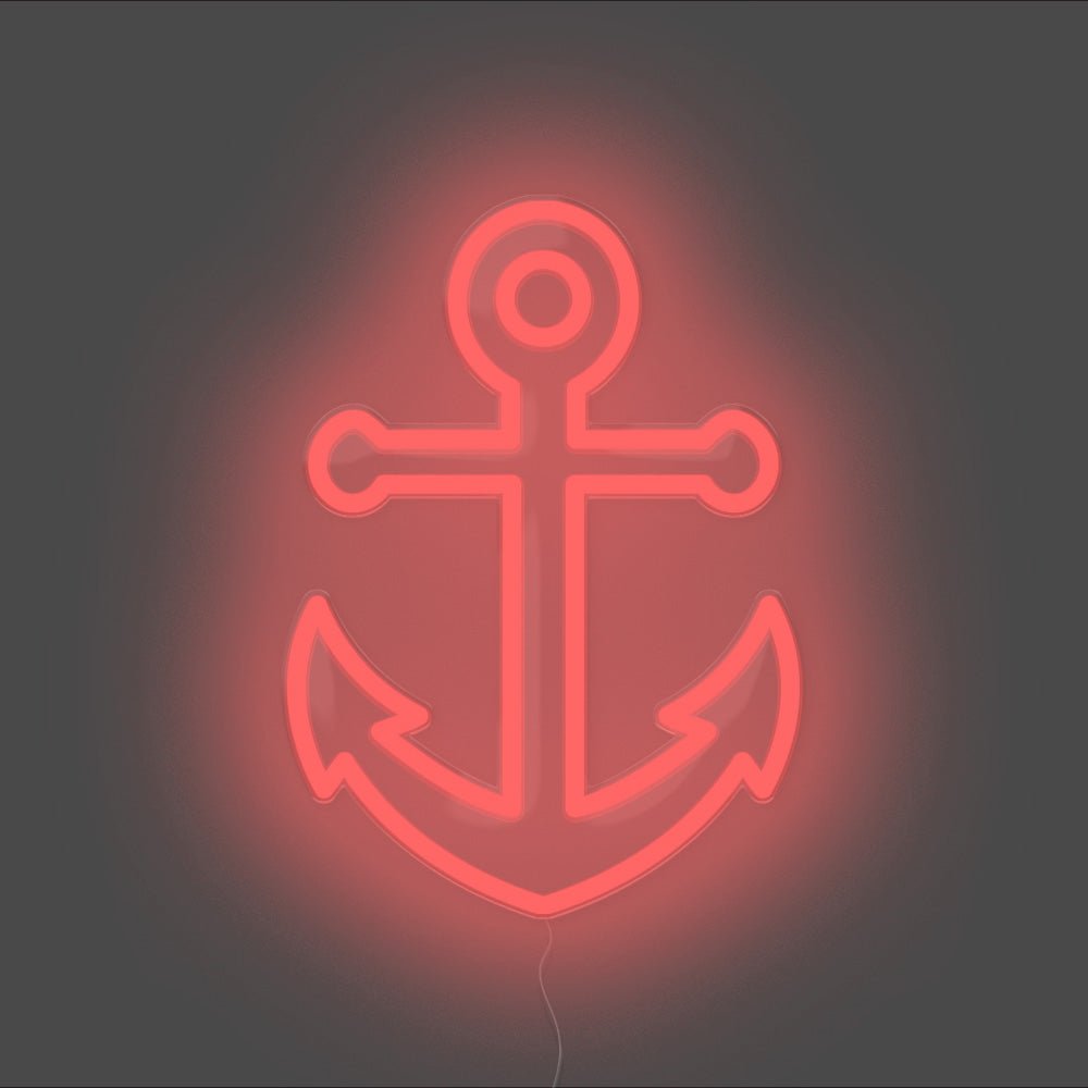 Anchor Neon Sign - Unrivaled Neon - Red #color_red