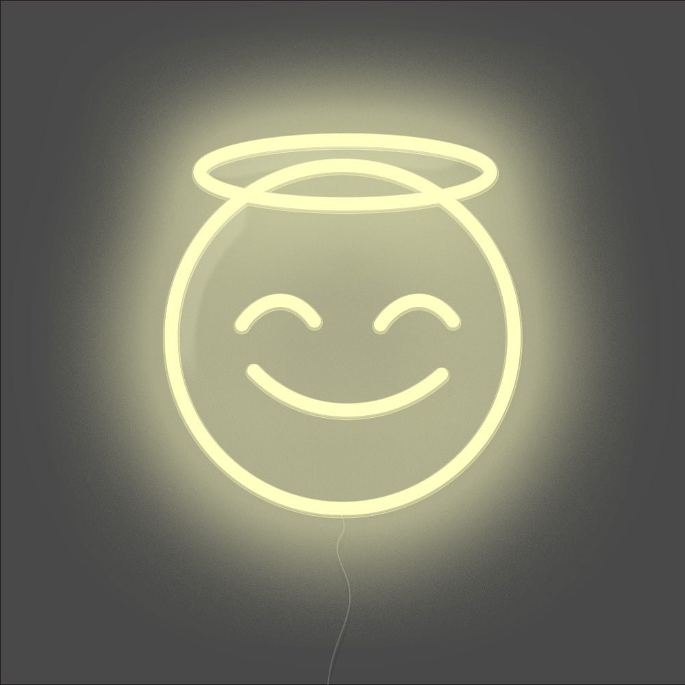 Angel Smiley Smiling Angel Emoji, Emoji, Smile, Angel PNG Transparent