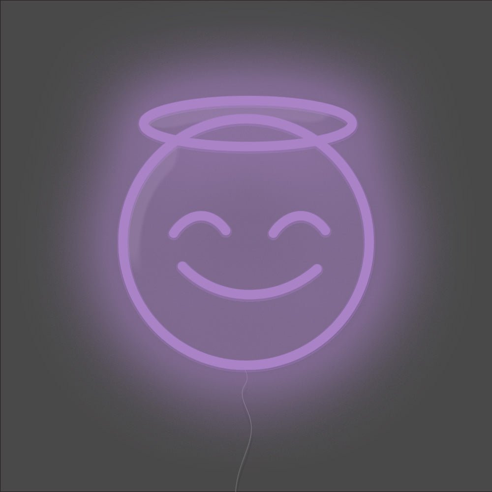 Angel Emoji Neon Sign