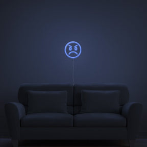 Angry Emoji Neon Sign