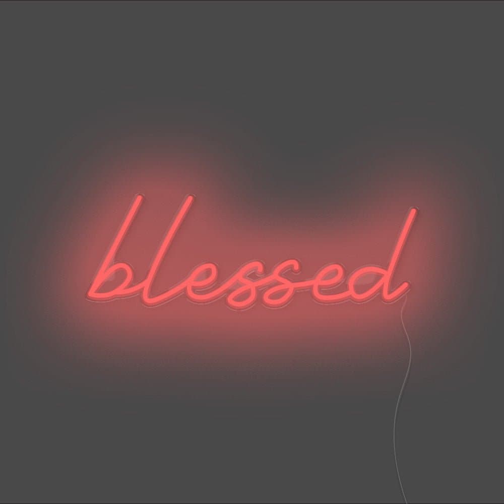 Blessed Neon Sign - Unrivaled Neon - Red #color_red
