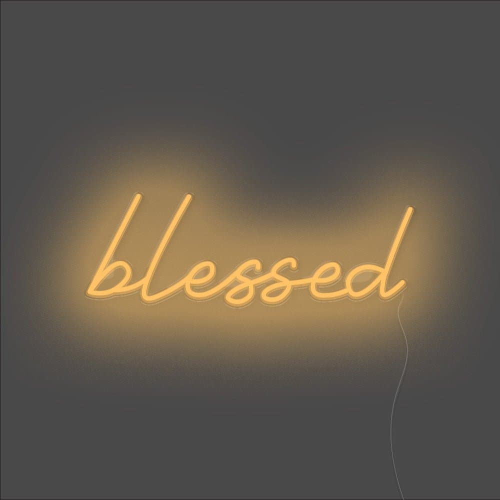 Blessed Neon Sign - Unrivaled Neon - Orange #color_orange