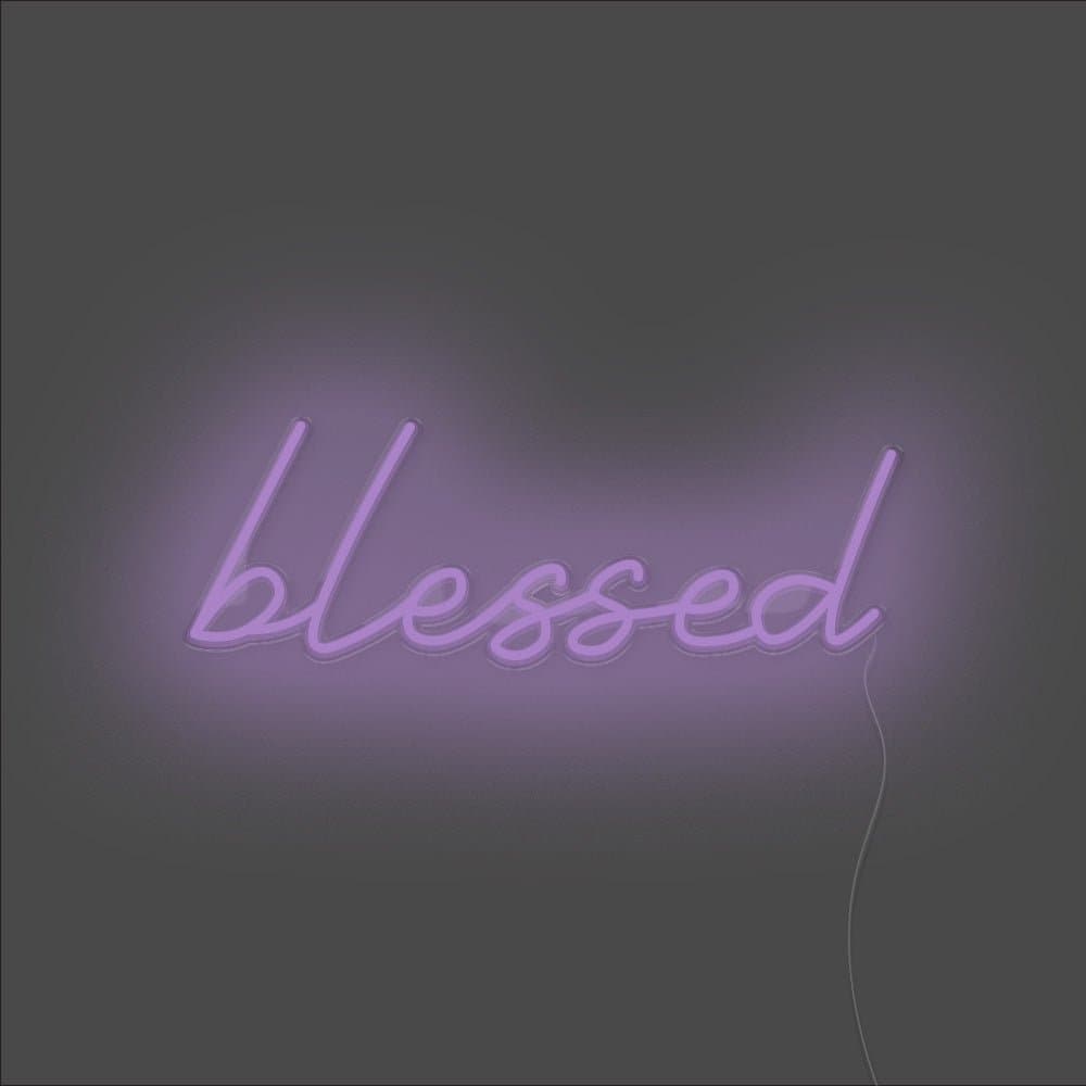 Blessed Neon Sign - Unrivaled Neon - Purple #color_purple