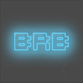 BRB Neon Sign - Unrivaled Neon - Light Blue #color_light blue
