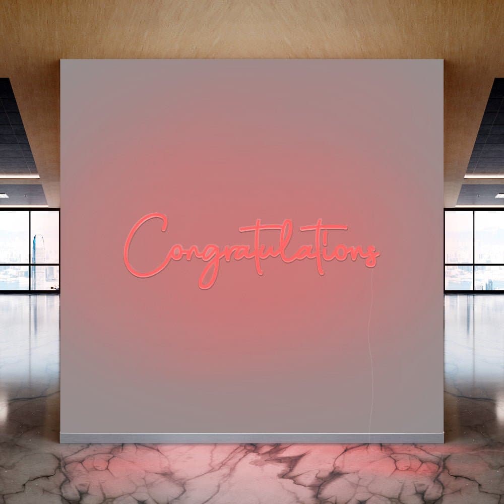 Congratulations Neon Sign