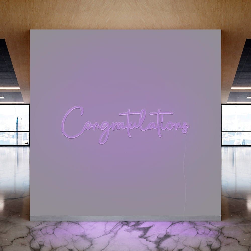 Congratulations Neon Sign