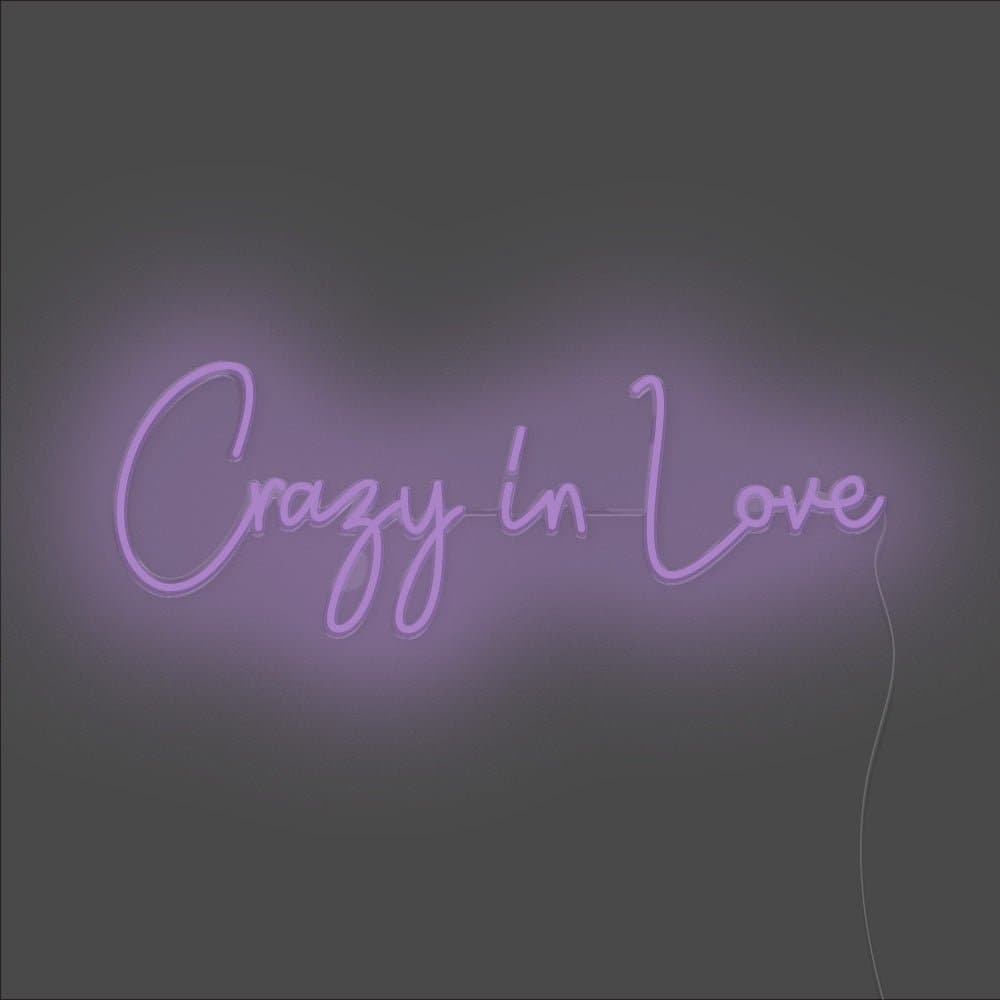 Crazy In Love Neon Sign - Unrivaled Neon - Purple #color_purple