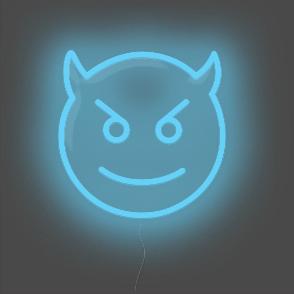 Devil Neon Sign - Unrivaled Neon - Light Blue #color_light blue