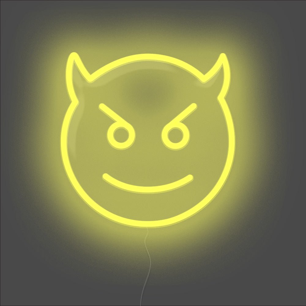 Devil Neon Sign - Unrivaled Neon - Yellow #color_yellow