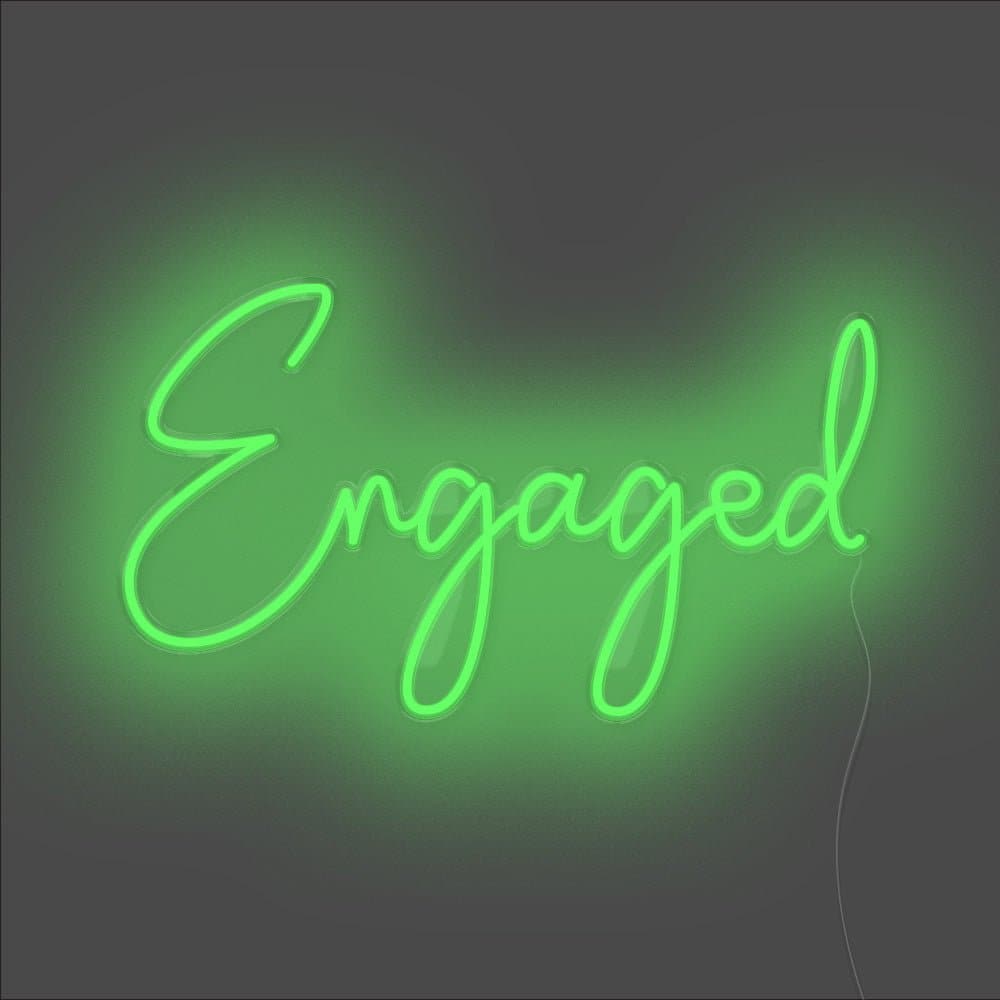 Engaged Neon Sign - Unrivaled Neon - Green #color_green
