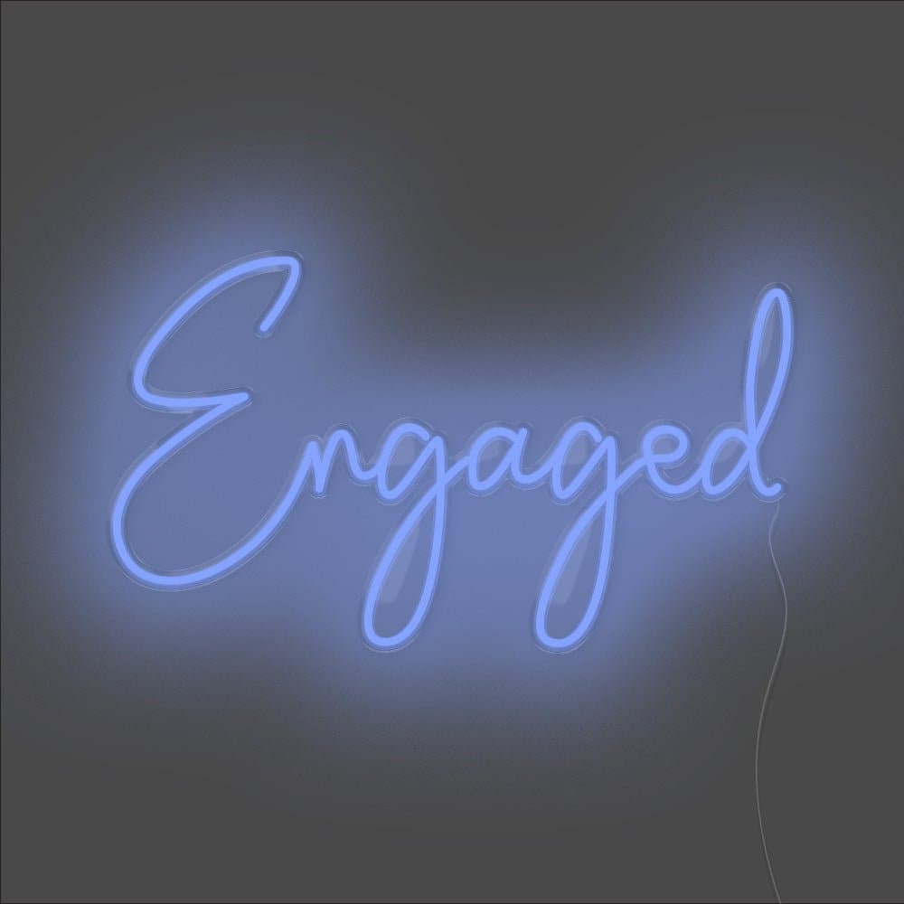 Engaged Neon Sign - Unrivaled Neon - Blue #color_blue