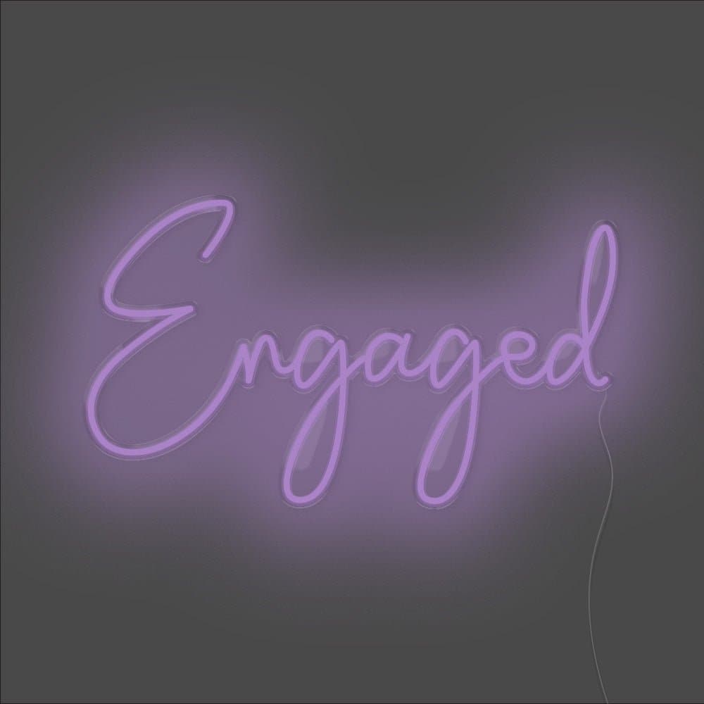 Engaged Neon Sign - Unrivaled Neon - Purple #color_purple