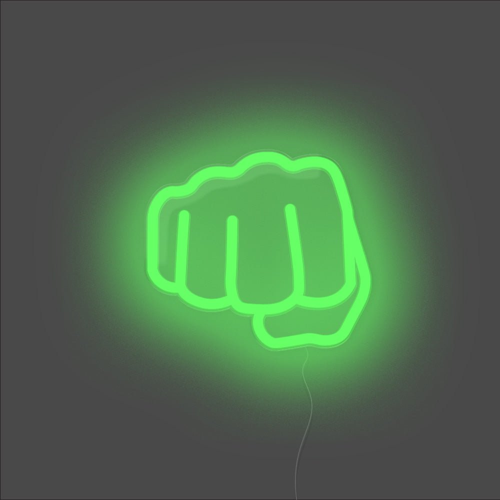 Fist Bulk Neon Sign - Unrivaled Neon - Green #color_green