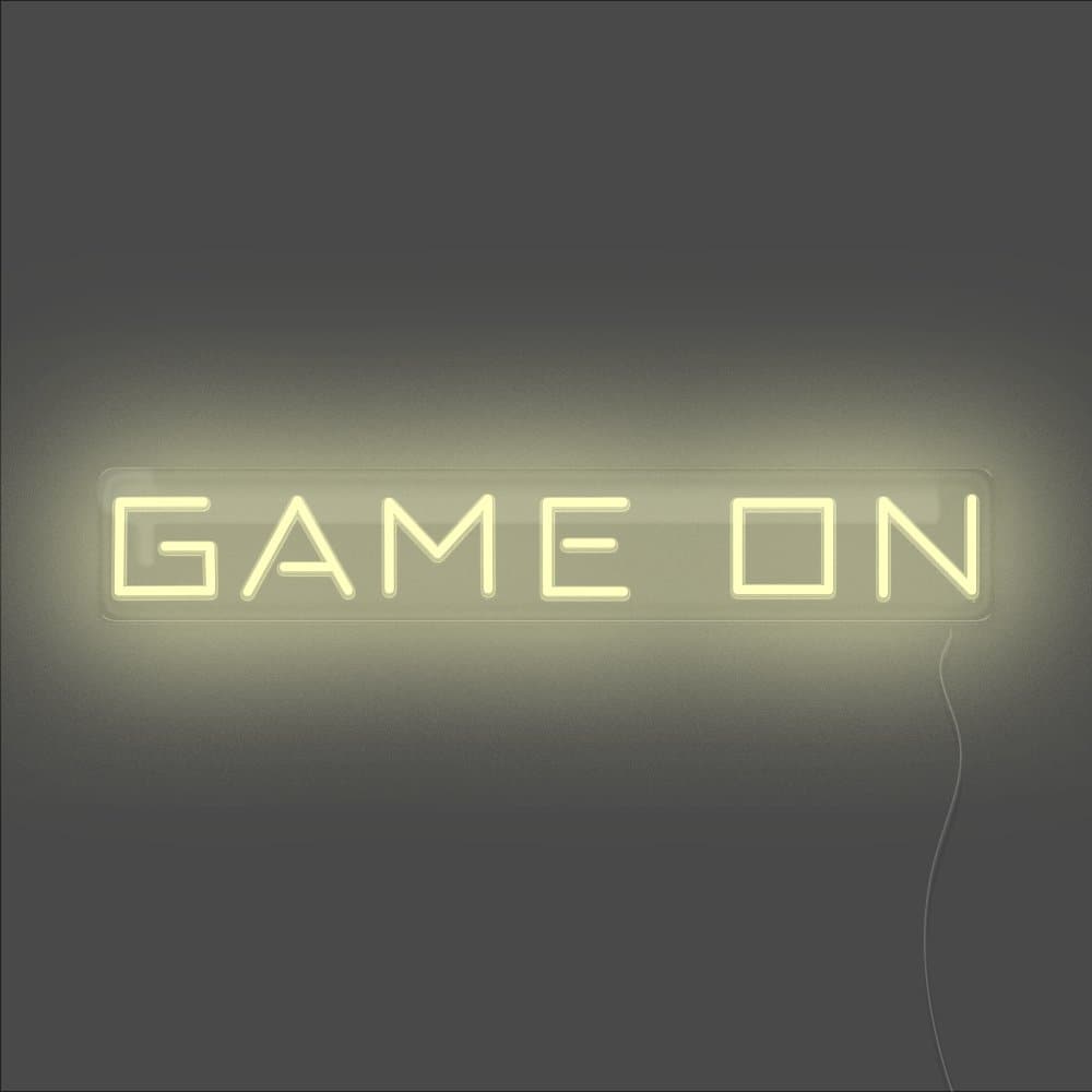 Game On Neon Sign - Unrivaled Neon - Warm White #color_warm white