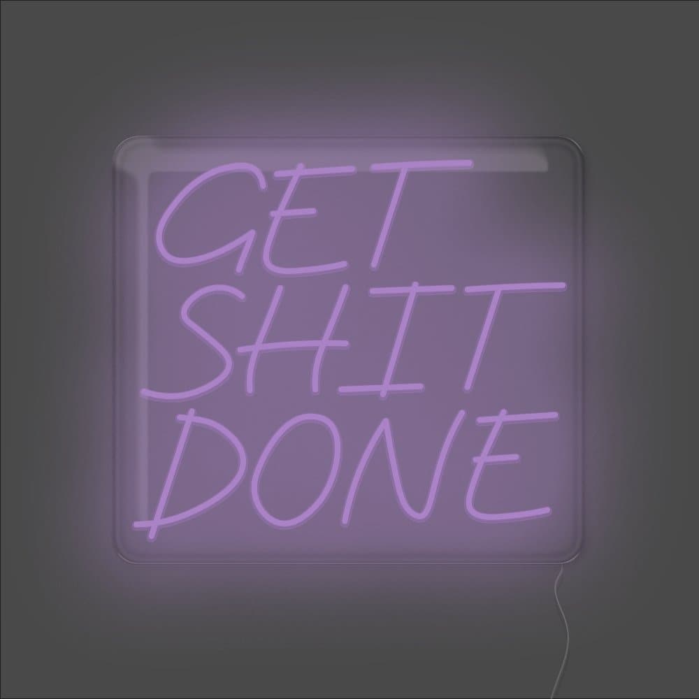 Get Shit Done Neon Sign - Unrivaled Neon - Purple #color_purple
