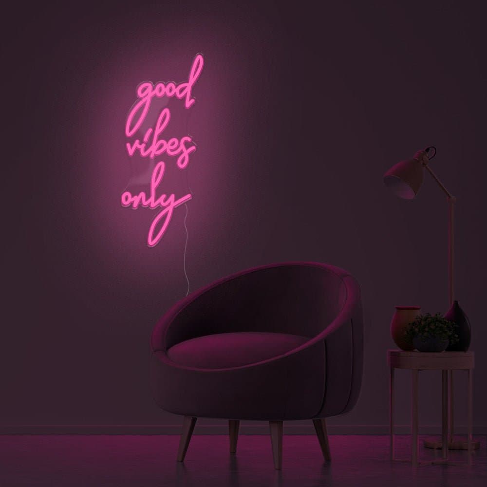 Good vibes only on sale neon light