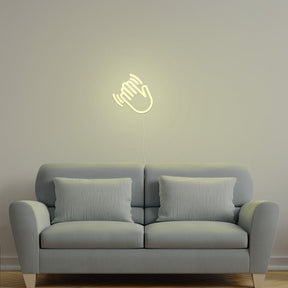 Hand Wave Neon Sign