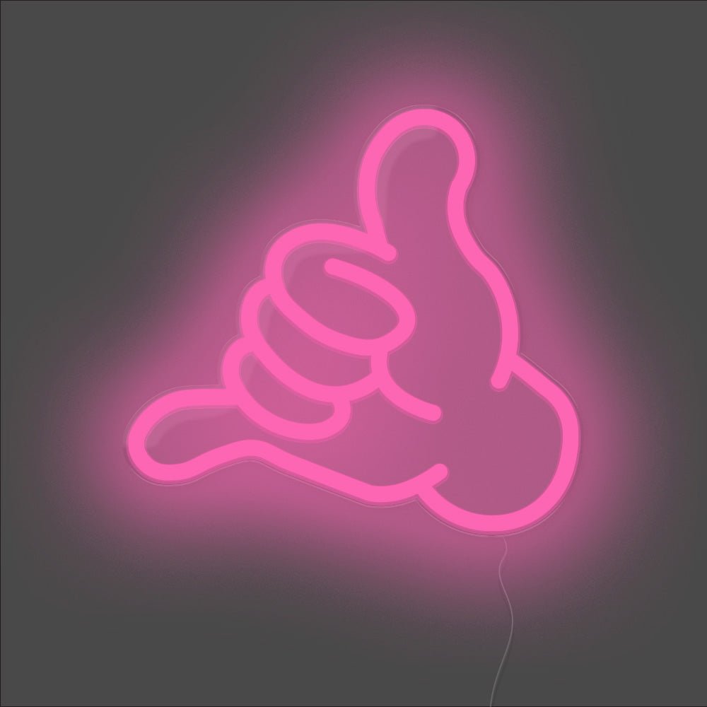 Hang Loose Neon Sign - Unrivaled Neon - Pink #color_pink