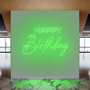 Happy Birthday Neon Sign