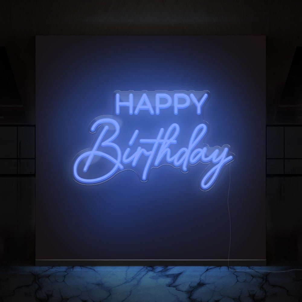 Happy Birthday Neon Sign