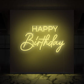 Happy Birthday Neon Sign