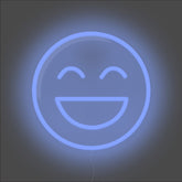 Cool Emoji Neon Sign - Unrivaled Neon - Blue #color_blue