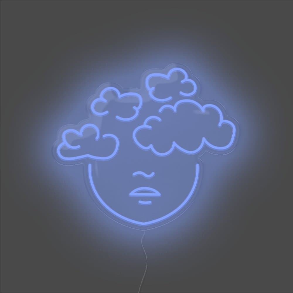 Head In The Clouds Neon Sign - Unrivaled Neon - Blue #color_blue
