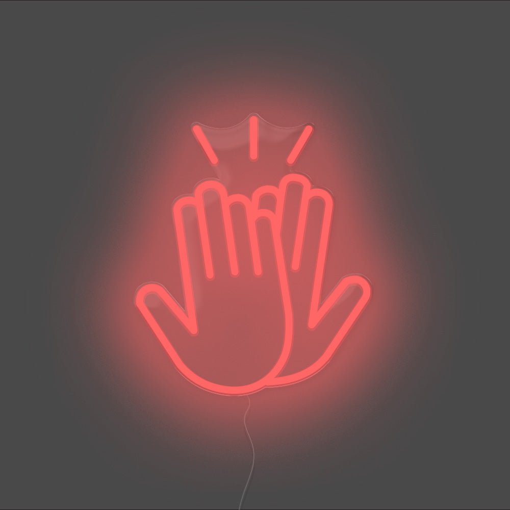 High Five Neon Sign - Unrivaled Neon - Red #color_red