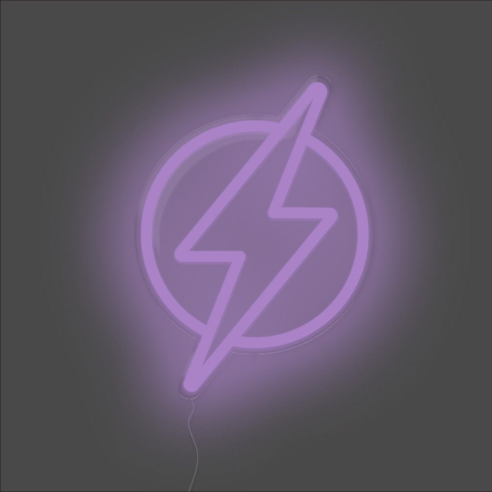 Lightning Bolt Neon Sign - Unrivaled Neon - Purple #color_purple