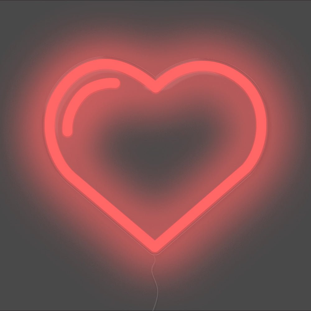 Love Heart Neon Sign - Unrivaled Neon - Red #color_red