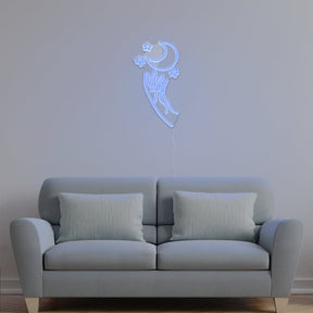 Moon Hand Neon Sign