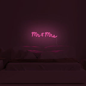 Mr & Mrs Neon Sign