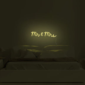 Mr & Mrs Neon Sign