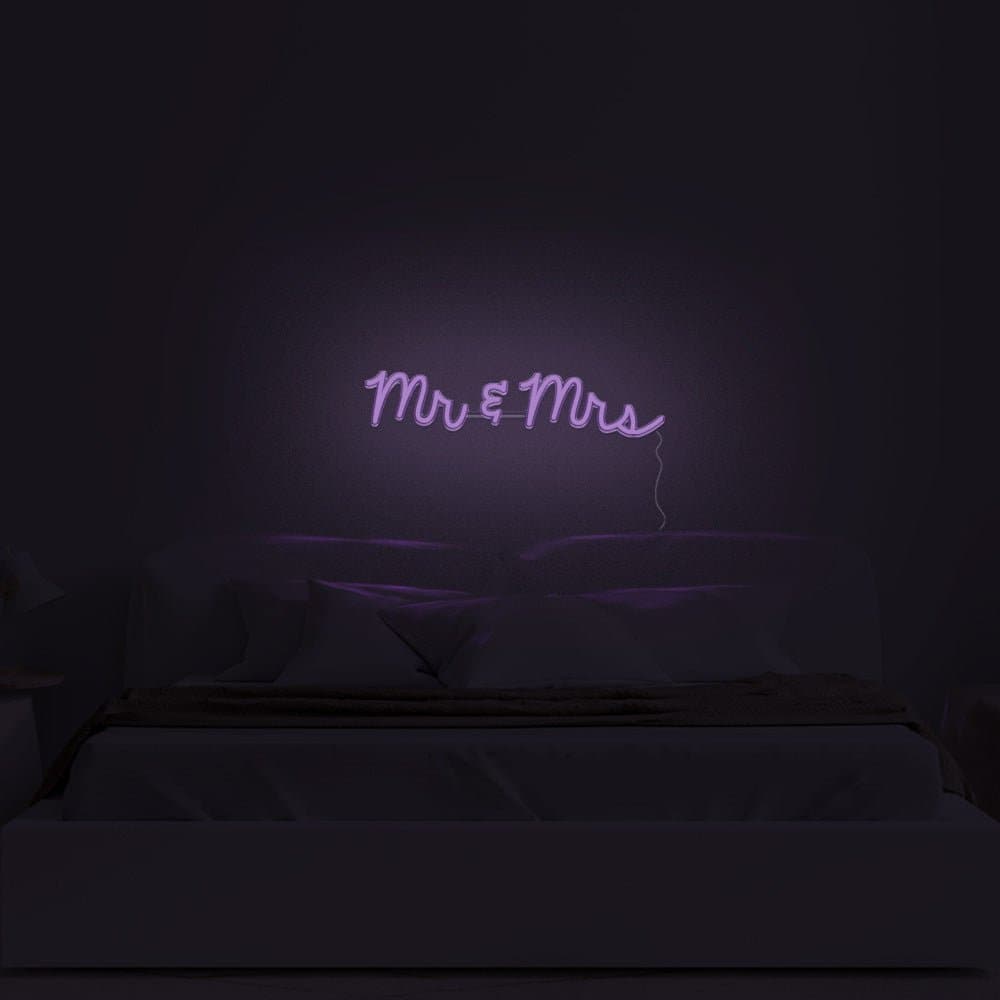 Mr & Mrs Neon Sign