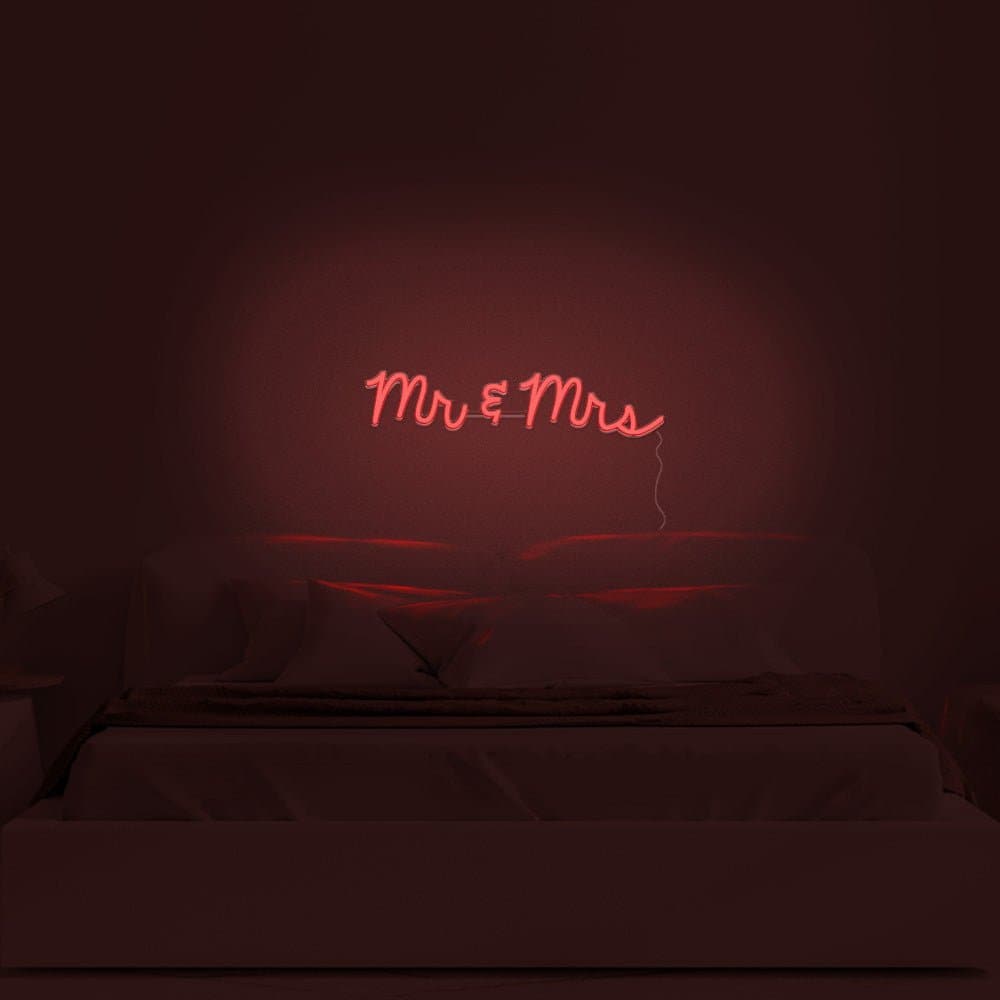 Mr & Mrs Neon Sign