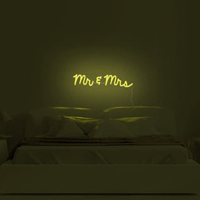 Mr & Mrs Neon Sign