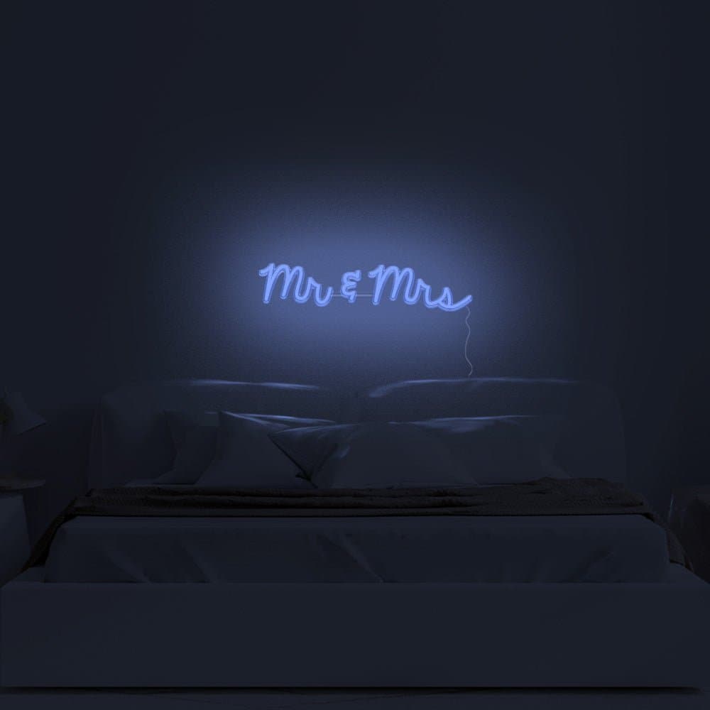 Mr & Mrs Neon Sign