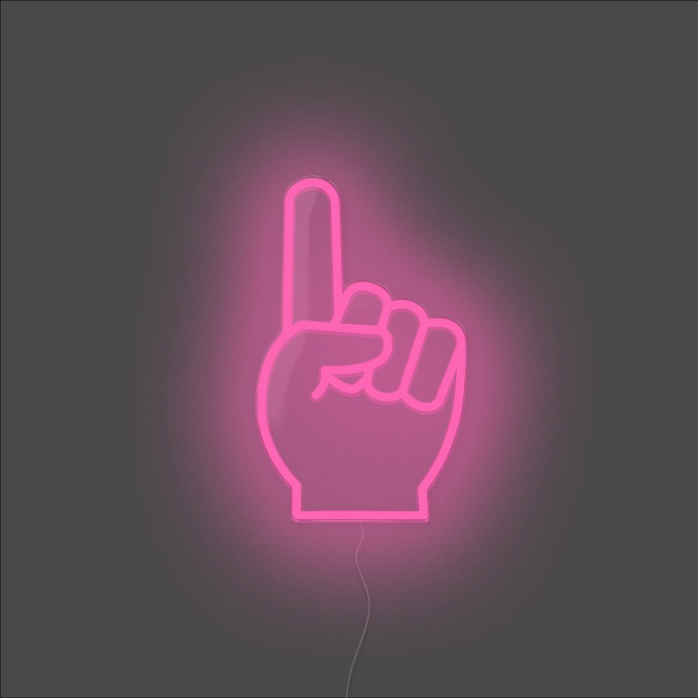 Number One Neon Sign - Unrivaled Neon - Pink #color_pink